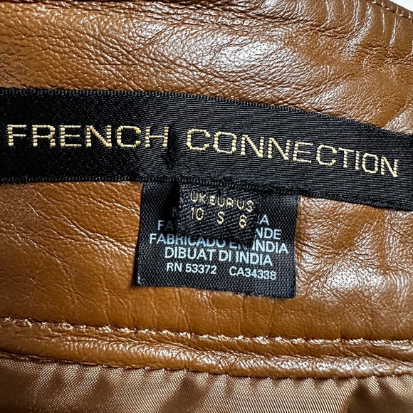 French Connection leather skirt - size 6 - Picture 5 of 6
